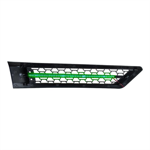 Hood Air Intake Grille With Red LED For 2018-2024 Freightliner Cascadia 126