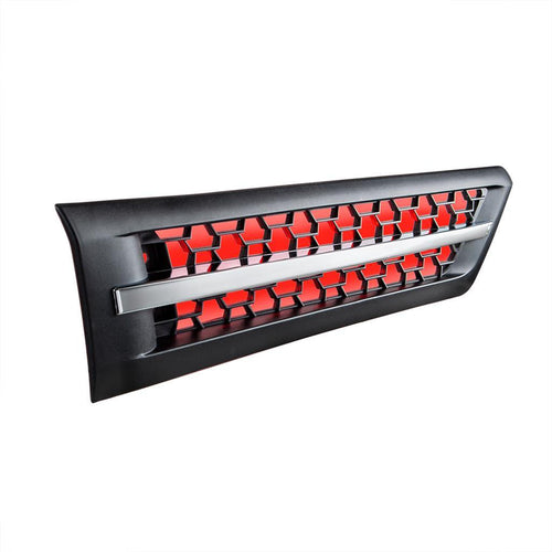 Hood Air Intake Grille With Red LED For 2018-2024 Freightliner Cascadia 126
