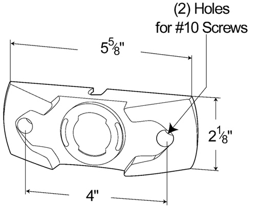 Surface Mounting Bracket Gray