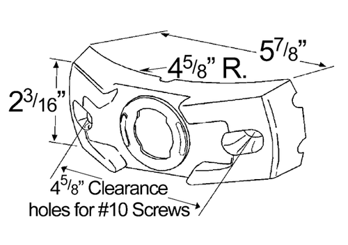 Gray Plastic Corner Bracket