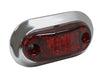 Red 2 1/2" Oval LED Clearance Marker Lights