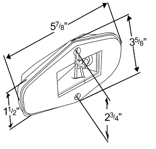 Ford Light Duty Cab Marker Light Yellow 12V