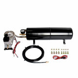Heavy Duty Air Compressor & Tank Kit -  5.5 liter tank - 12 volt - 80 psi - off 110 psi.