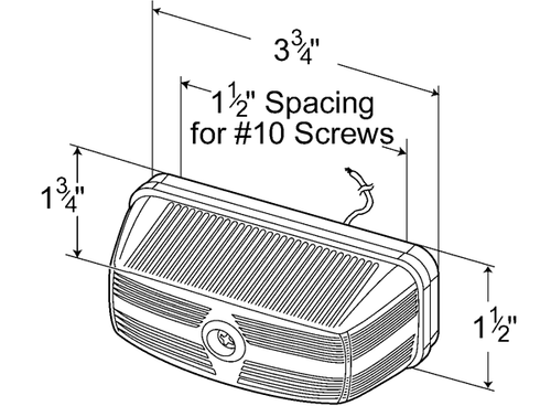 YELLOW SCHOOL BUS MARKER LAMP
