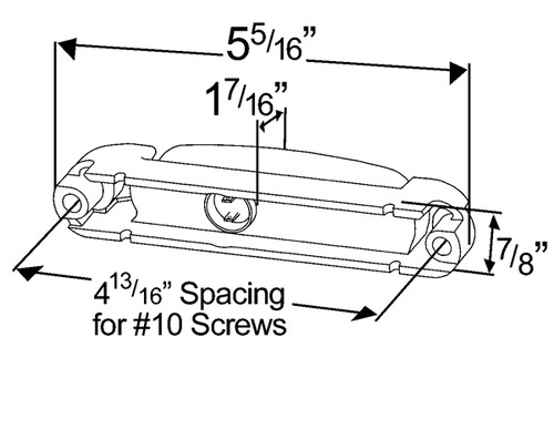 Supernova Thin-Line Led Clearance Marker Amber White Body
