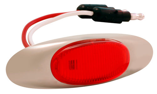 Grote Red, With Chrome Bezel MicroNova® LED Clearance Marker Lights