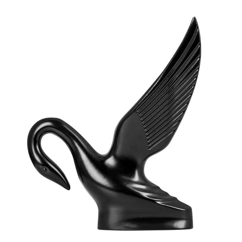 Original Style Classic Swan Hood Ornament - Matte Black