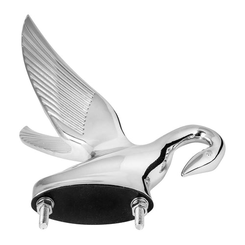 Chrome Original Style Classic Swan Hood Ornament