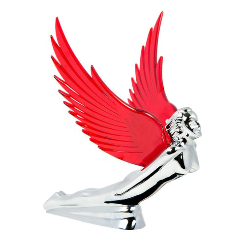 WindRider Chrome Flying Goddess Hood Ornament