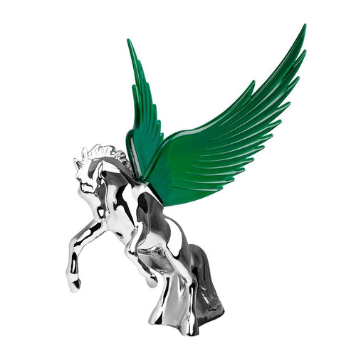 WindRider Chrome Fighting Stallion Hood Ornament