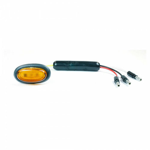 Amber Dual Intensity MicroNova® LED Clearance Marker Lights Slim-Line w/ Grommet