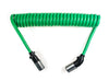 Cable, ABS, Coil, Sono, Straight/Angled, Zinc, ABS Green, 12', 12" LDS