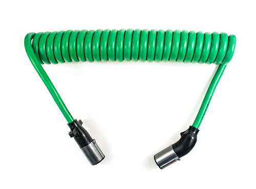 Cable, ABS, Coil, Sono, Straight/Angled, Zinc, ABS Green, 12', 12" LDS