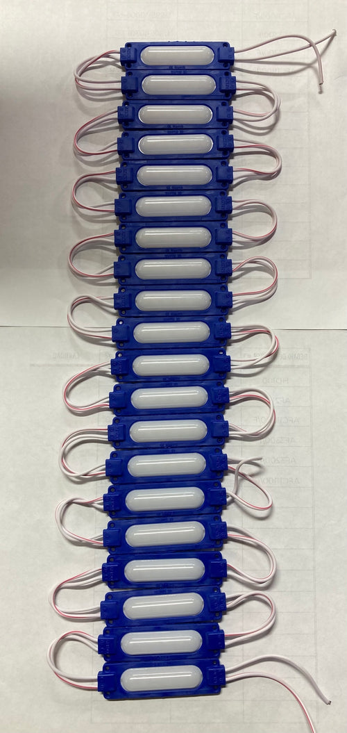6 Led  Rubber Light Bars Strip W/Adhesive Tape Blue