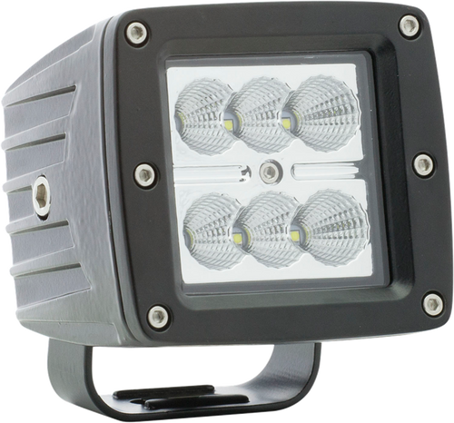 LED 3" cube flood light, post mount, 12V,