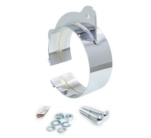 Lincoln Chrome Clamp 7"  Top Fits Freightliner Coronado and Columbia With Side Cab Exhaust