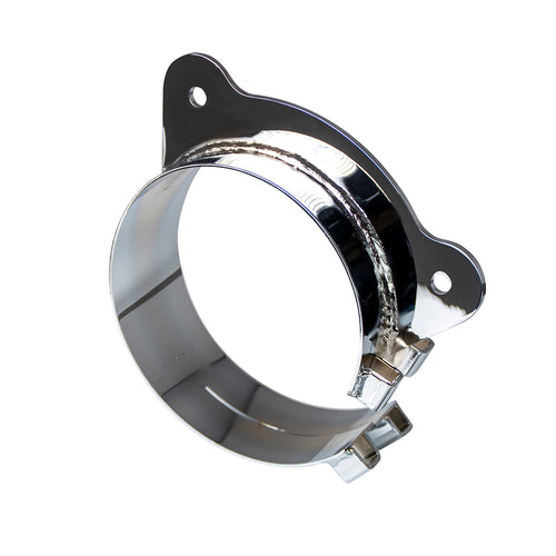 Lincoln Chrome Clamp 7"  Top Fits Freightliner Coronado and Columbia With Side Cab Exhaust