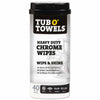 Tub O' Towels Heavy Duty Chrome Wipes – Clean, Shine & Protect, 40-Count