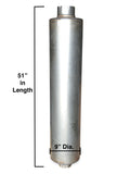 Muffler 9” Diameter - 5” Outlet Diameter