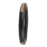Heavy Duty 18" Steering Wheel Cover in Deluxe Center Matte Natural Wood
