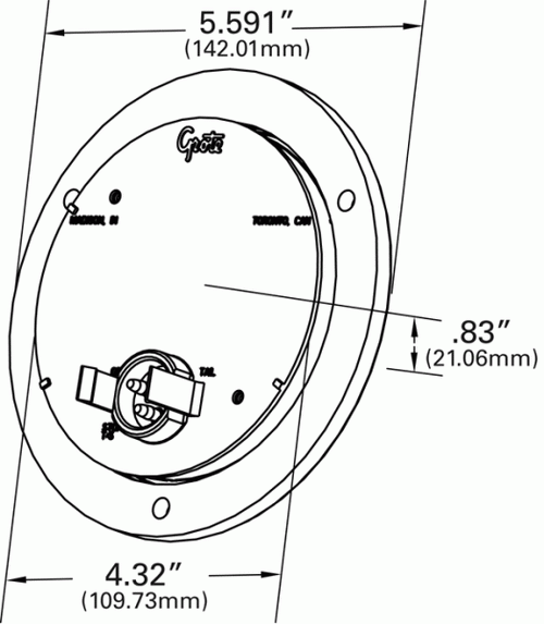 Red SuperNova® 4" 10-Diode Pattern LED Stop Tail Turn Lights