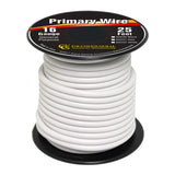 Primary Wire in 16 Gauge, 25 Ft Roll With Spool (White)