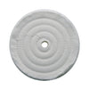 6" White Soft Muslin Buff - 1/2" Arbor