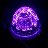 3.5" Watermelon Hero LED Marker Light - White and Purple Light / Clear Lens
