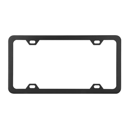 Plain 4-Hole License Plate Frame with Thin Bottom