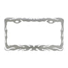 Chrome Flame License Plate Frame