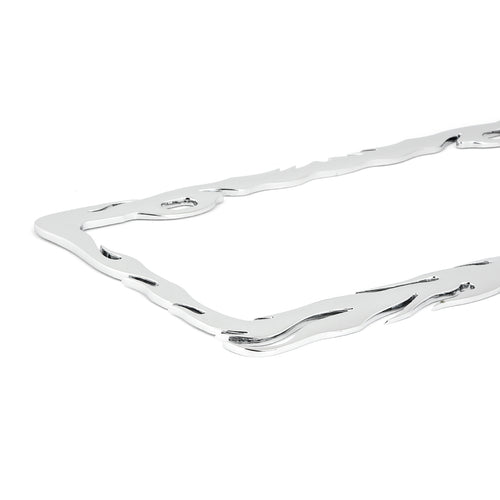 Chrome Flame License Plate Frame