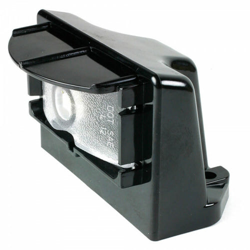 MicroNova® Multi-Volt LED License Lights 9-32V Vertical Mount, Black