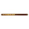 14 Led 12” Sequential Light Bar W/Chrome Bezel- Amber Led/Amber Lens