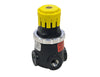 Pressure Regulator includes two 1/8 in. NPTF work ports, two 1/8 in. gauge ports, and two plugs.