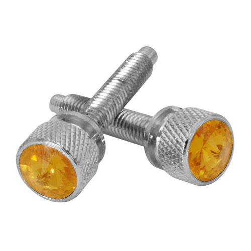 Chrome Screw W/Green Jewel Fits Kenworth Button", "short"