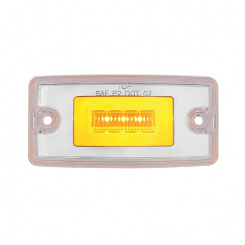 11 LED Cab GloLight For Freightliner Century (1996-2011) And Columbia (2001-2017) - Amber LED/Clear Lens