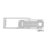 A/C Control Plate Set with Crystal Dash Screw fits Kenworth Stainless Steel