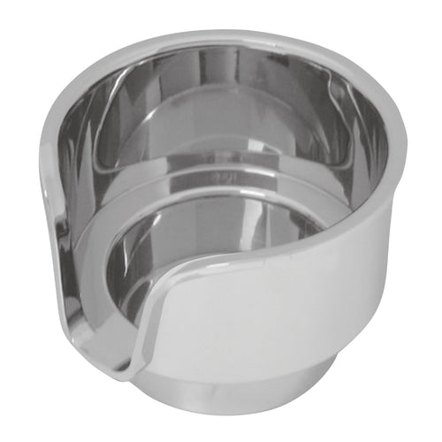 Chrome Cup Holder Insert For Kenworth W900/T800/T600 (2002-2008) & Peterbilt 379/378 (2001-2005)