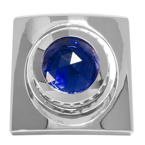 Chrome Plastic Swivel Map Light Cover with Jewell