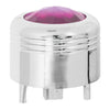 CHROME PLASTIC A/C KNOB W/PURPLE JEWEL