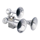 Chrome Heavy Duty Train Horn W/ Stainless Steel L Bracket