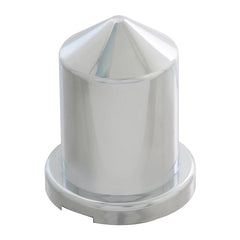 Pointed Chrome Plastic Nut Cover W/Flange 3/4" & 18mm, Height 1-9/16" (10 PCs)
