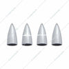 Chrome Bullet Head Valve Caps (4 Pack)