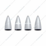 Chrome Bullet Head Valve Caps (4 Pack)