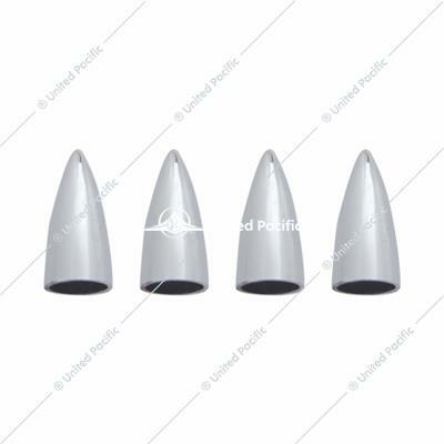 Chrome Bullet Head Valve Caps (4 Pack)