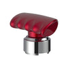 Thread-On T-Shape Gearshift Knob With Chrome 9/10 Speed Adapter - Candy Red