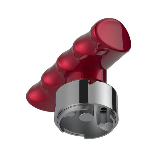 Thread-On T-Shape Gearshift Knob With Chrome 9/10 Speed Adapter - Candy Red