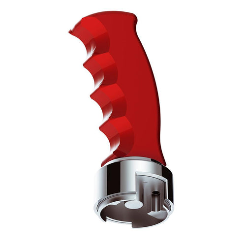 Thread-On Pistol Grip Gearshift Knob With Chrome 13/15/18 Speed Adapter - Candy Red