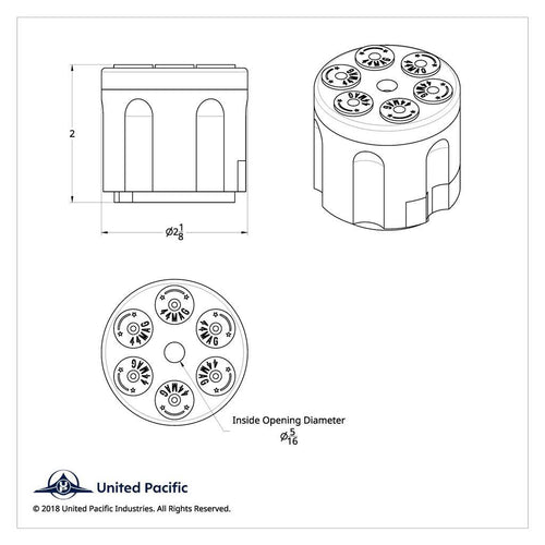 Gun Cylinder 9/10 Speed Gearshift Knob - Indigo Blue