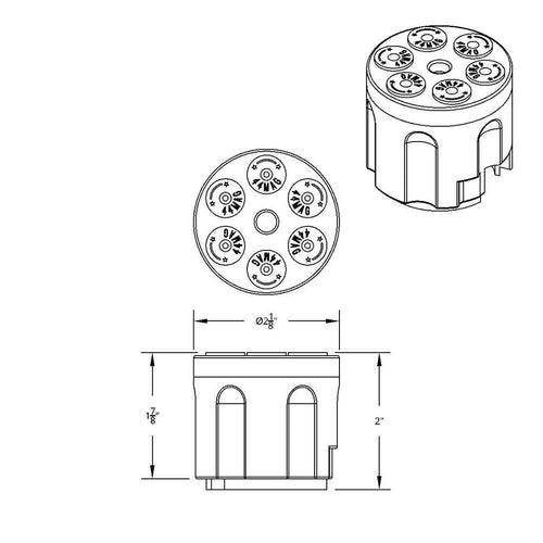 Gun Cylinder 13/15/18 Speed Gearshift Knob - Candy Red